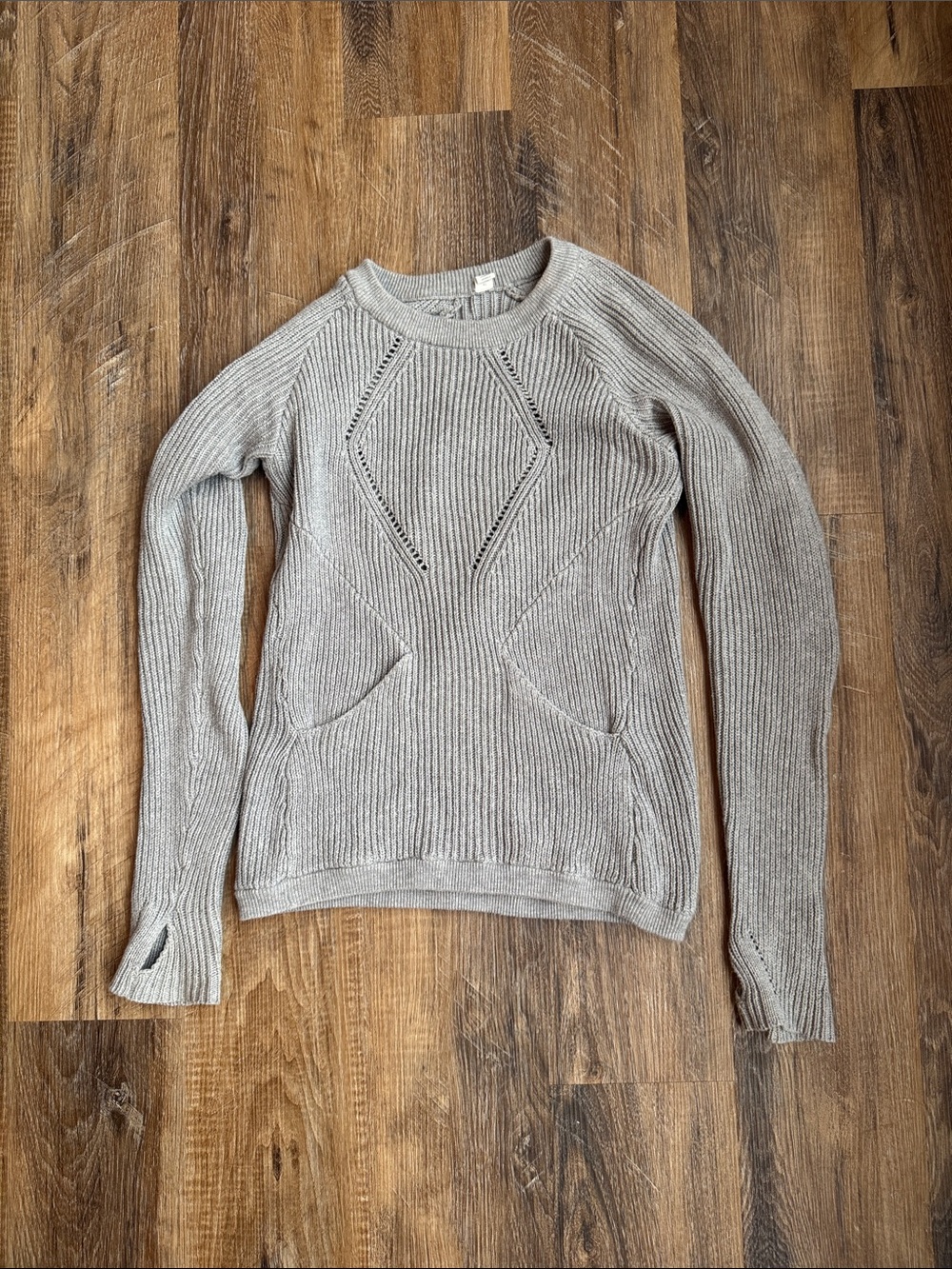 Lululemon Gray Knit Women's Sweater - Crewneck Pullover